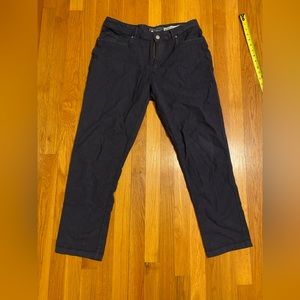 Woolly Clothing Longhaul merino blend pants men’s 32x28 navy blue